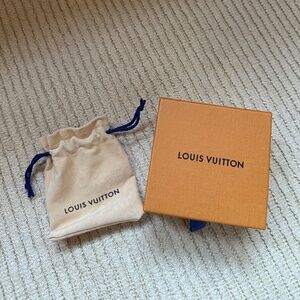 Louis Vuitton box with pull and jewelry pouch